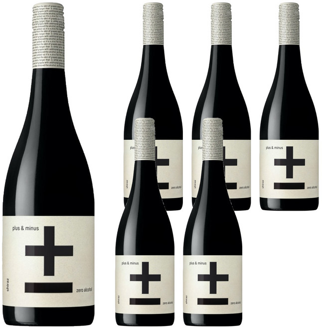 plus&minus 加減喝 希哈葡萄風味飲, 6個, 750ml
