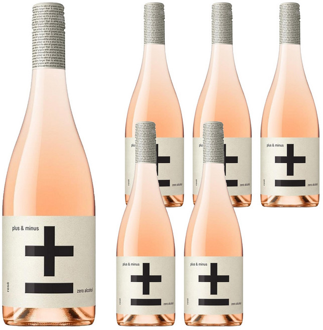 plus&minus 加減喝 粉紅葡萄風味飲, 6個, 750ml