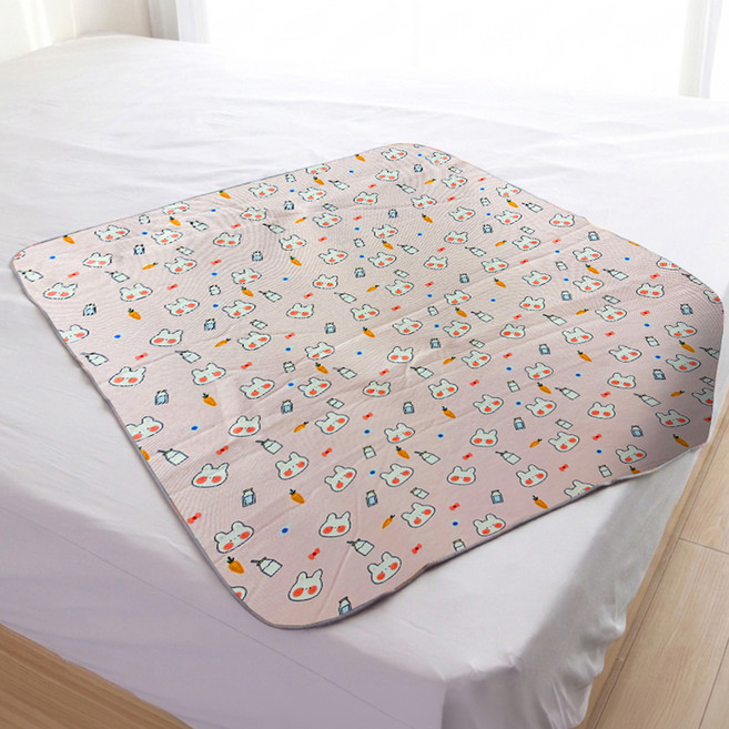 BEARBED 熊棉 多功能靜音防水墊 中, 吃貨兔兔