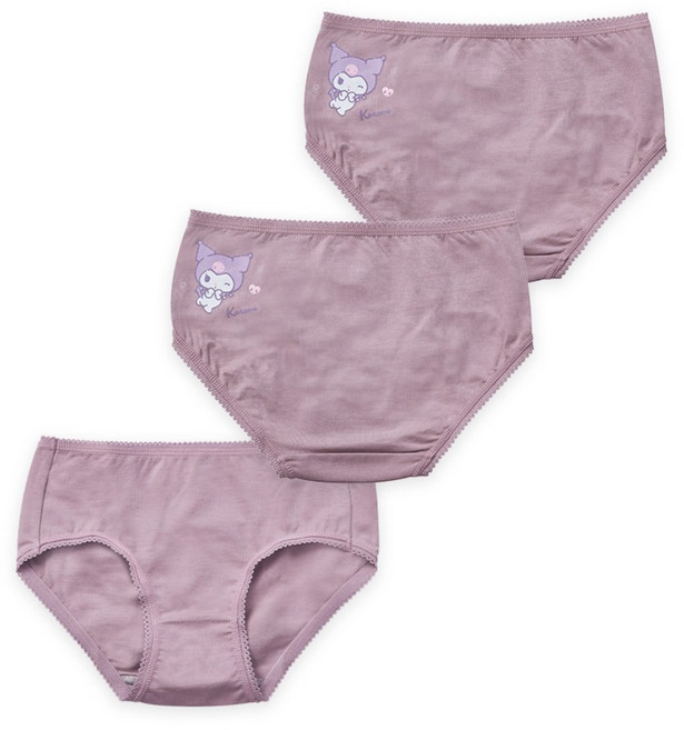 ONEDER 旺達棉品 莫代爾女童三角褲 3件組