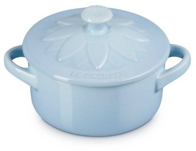 LE CREUSET 向日葵迷你圓烤盅 海岸藍, 1個