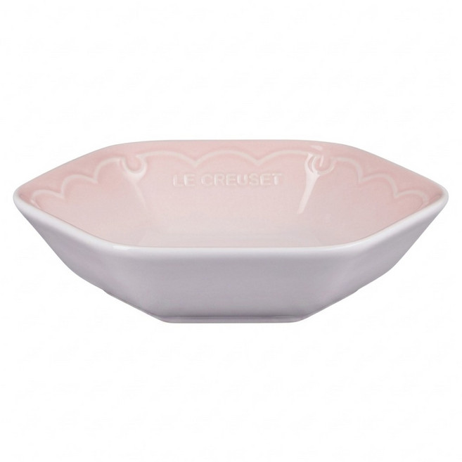 LE CREUSET 雪藏時光系列 六角深盤, 貝殼粉, 1個