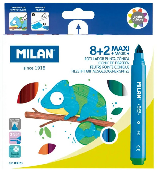 MILAN Maxi magic 變色簽字筆 80023, 1個, 8色
