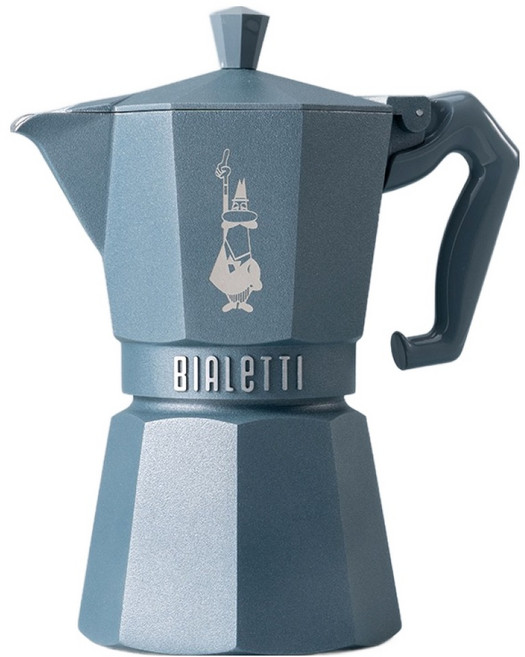 BIALeTTI 拜雷提 獨家電磁爐適用6杯份摩卡壺, 銀灰色, 1個