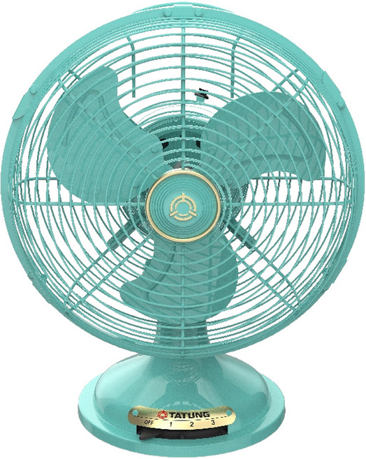 TATUNG 大同 DC直流復古電扇 10吋, 綠色, TF-DA10DT-G
