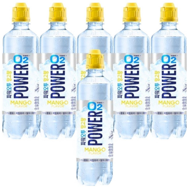 Power O2 芒果味, 6個, 500ml