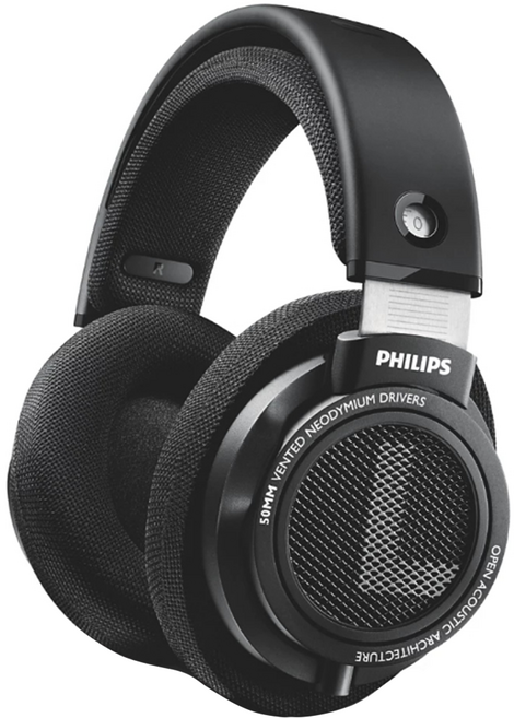 PHILIPS 飛利浦 立體耳罩式耳機, 黑色, SHP9500