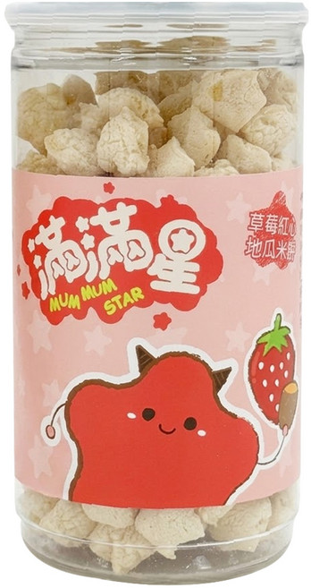 飯友 滿滿星米餅, 40g, 1個, 草莓紅心地瓜