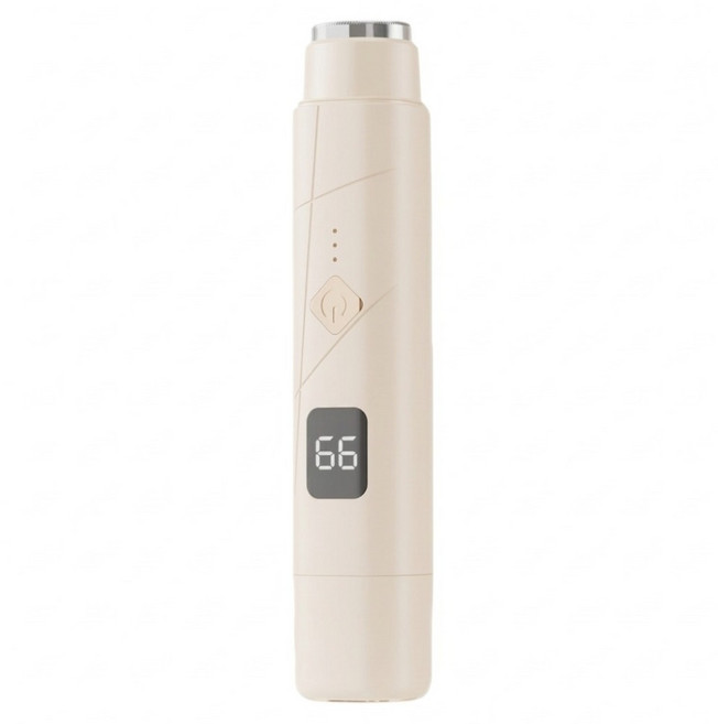 Aura 電動數顯雙頭脫毛器/美體脫毛儀 米黃色, 1個, 1個裝