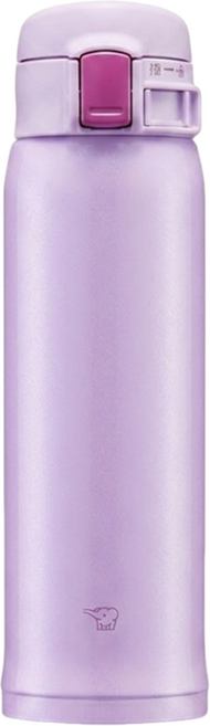 ZOJIRUSHI 象印 超輕量彈蓋式不銹鋼真空保溫杯 SM-SR48E, 薰衣紫, 1個, 480ml