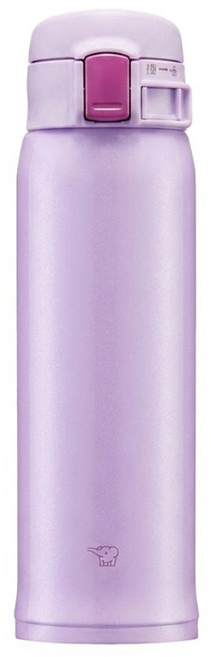 ZOJIRUSHI 象印 超輕量彈蓋式不鏽鋼真空保溫保冷杯 SM-SR60E, 薰衣紫, 1個, 600ml