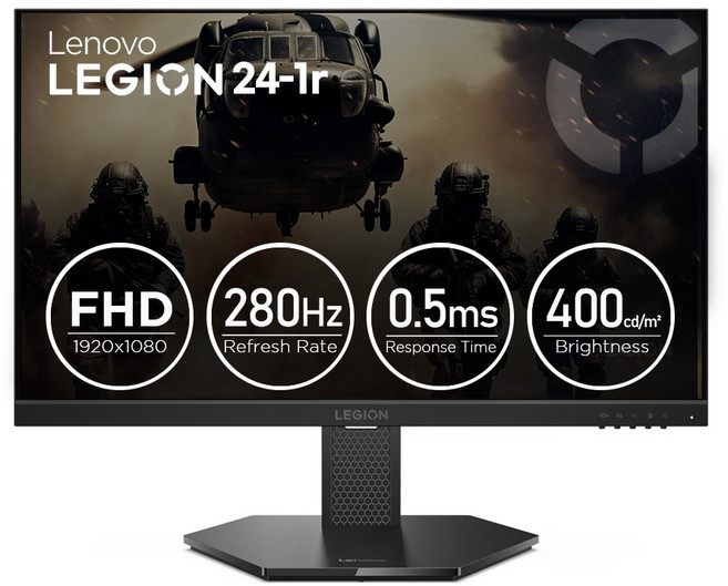 Lenovo 聯想 FHD 280Hz IPS 面板 旋轉 電競螢幕, 60.45cm, Legion 24-1r 68F8GAC4KR