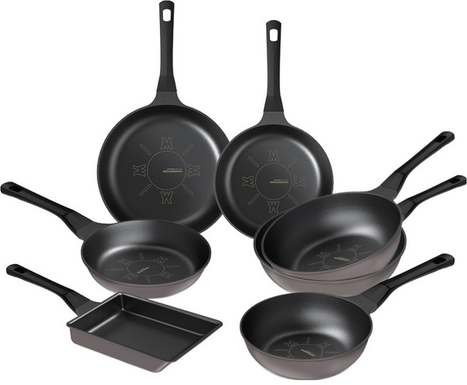 WAGENSTEIGER Focus IH 鈦塗層不沾鍋具7件全套組, 單一顏色, 1套, 7種