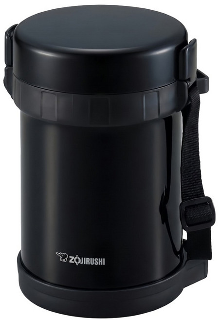 ZOJIRUSHI 象印 SL-GH18 不鏽鋼便當盒, 黑色, 1個