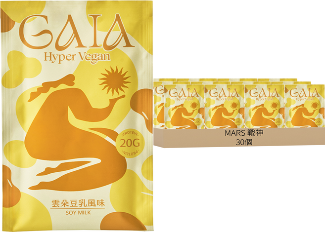 MARS 戰神 GAIA 超級植物蛋白 雲朵豆乳風味, 30g, 30個