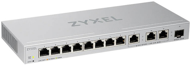 ZYXEL 12埠Gigabit 網頁式網管交換器, 1個, XGS1250-12-TW0102F