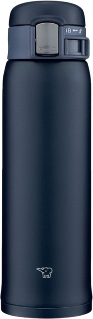 ZOJIRUSHI 象印 不鏽鋼超輕彈蓋式真空保溫杯 SM-SF48, 海軍藍, 1個, 480ml