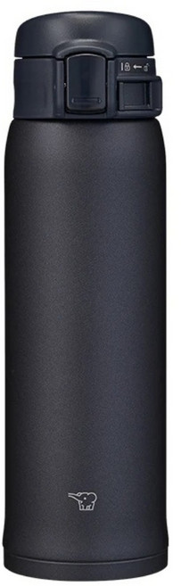 ZOJIRUSHI 象印 不鏽鋼彈蓋式保溫保冷杯 SM-SK48EMD, 霧黑色, 1個, 480ml
