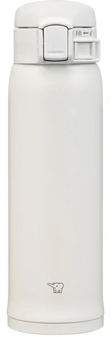 ZOJIRUSHI 象印 不鏽鋼彈蓋式保溫保冷杯 SM-SK48EMD, 白色, 1個, 480ml