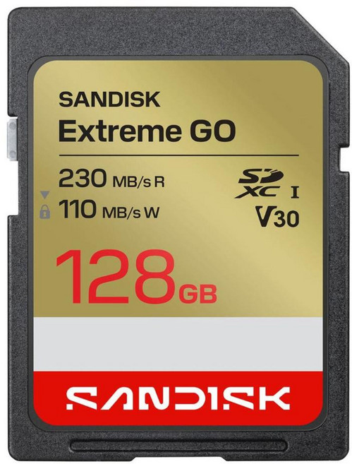 SanDisk 晟碟 Extreme GO SD UHS-I 記憶卡 SDSDXGN-128G-GNCIN, 1個, 128GB