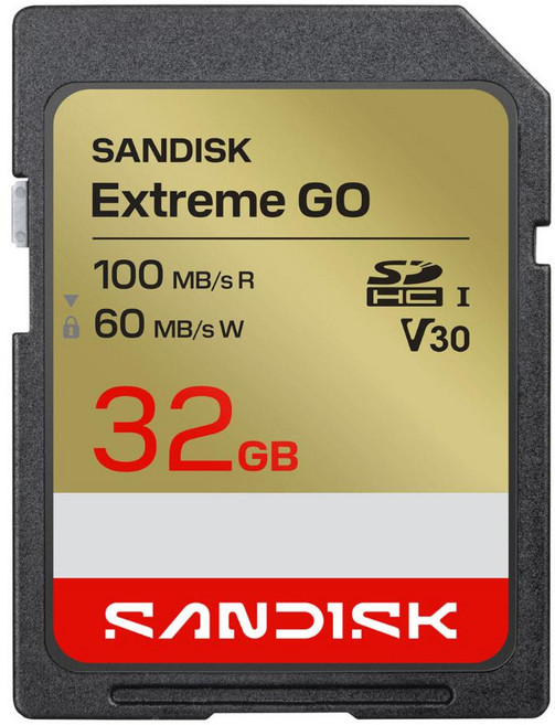 SanDisk 晟碟 Extreme GO SD UHS-I 記憶卡 SDSDXGN-032G-GNCIN, 1個, 32GB