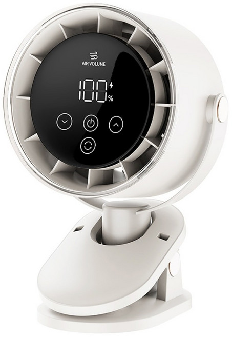 AIR VOLUME 夾式電風扇, 白色, F28