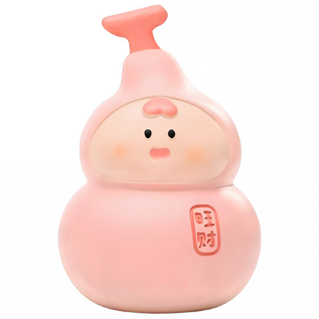 Couselect 福祿葫蘆桌面擺件 旺財福, 粉色