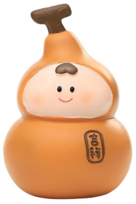 Couselect 福祿葫蘆桌面擺 吉祥福, 棕色