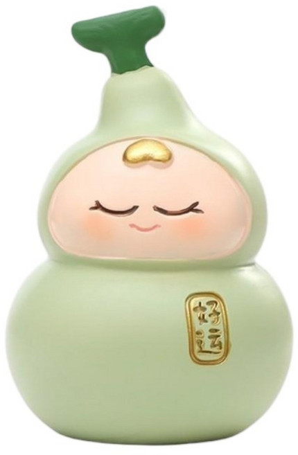 Couselect 福祿葫蘆桌面擺件 好運福, 綠色
