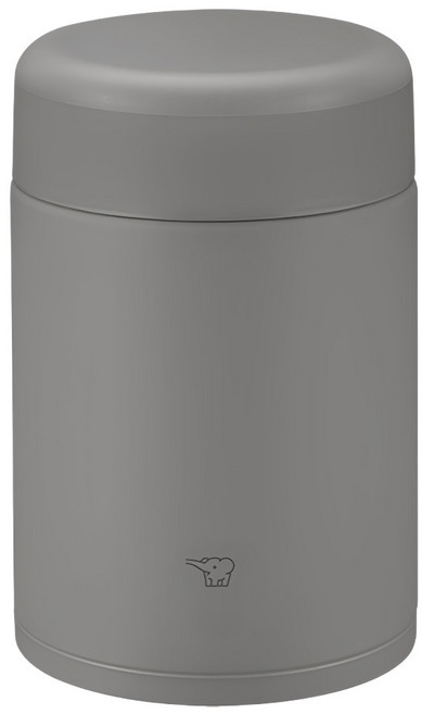 ZOJIRUSHI 象印 不鏽鋼一體式杯蓋真空燜燒杯SW-KA52H, 原野灰, 1個, 520ml