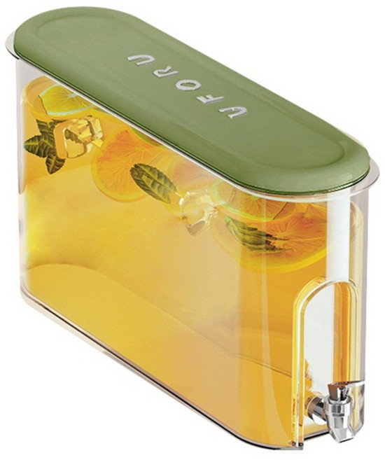 UFORU 夾縫冷水壺, 中古綠, 1個, 4L