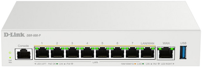 D-Link 台灣公司貨 2.5G VPN 商用PoE路由器, 1個, DBR-600-P