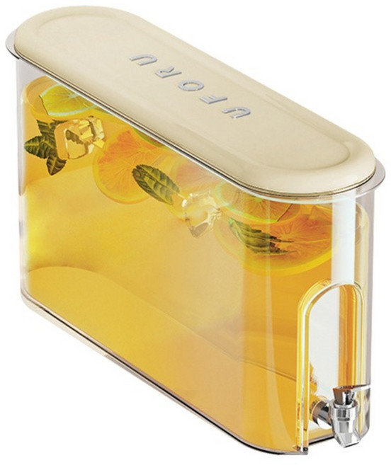 UFORU 夾縫冷水壺, 奶油白, 1個, 4L