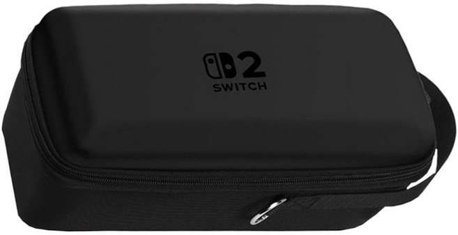 SIPLO Switch二代 支架款 硬殼 防震 主機收納包 可裝充電器/主機不拆手把 黑色 1個 單一商品