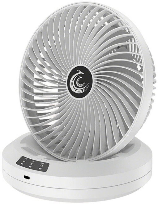 Aura 壁掛循環風扇 桌立兩用電風扇 白色, F1
