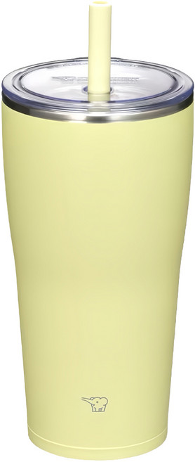 ZOJIRUSHI 象印 不鏽鋼真空吸管杯 SX-HA72H, YM 檸檬黃, 1個, 720ml