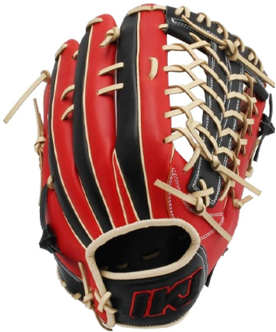 IKJ 外野手套 右投用 CR OF-X1(RO/BK)26, R.ORANGE + BLACK, 1個
