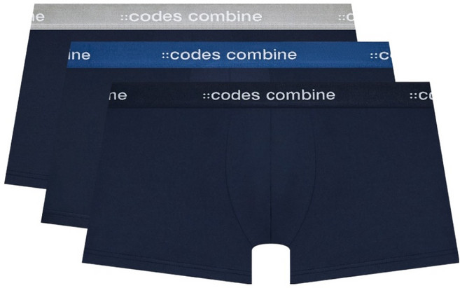 codes combine innerwear Midnight Stay-Fit 四角褲 3件組