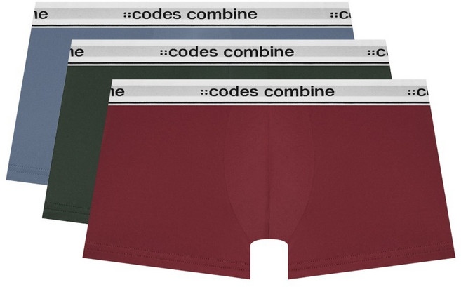 codes combine innerwear Active Air 顏料染色四角褲3件組