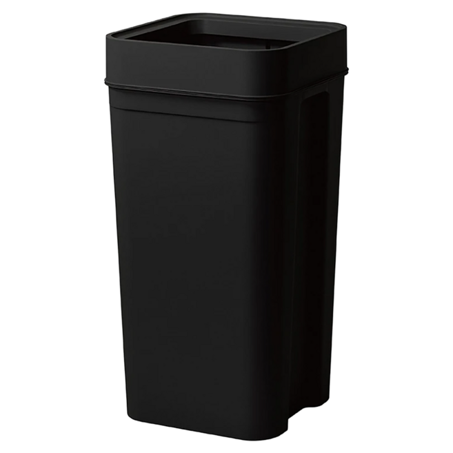 like-it Seals 簡約開口式垃圾桶 45L, 黑色, 1層