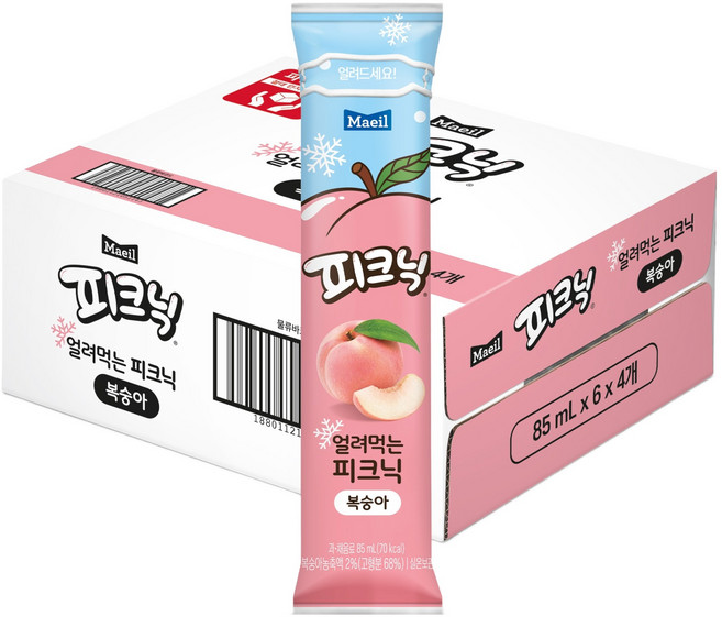 Picnic 水蜜桃風味冰棒, 24個, 85ml