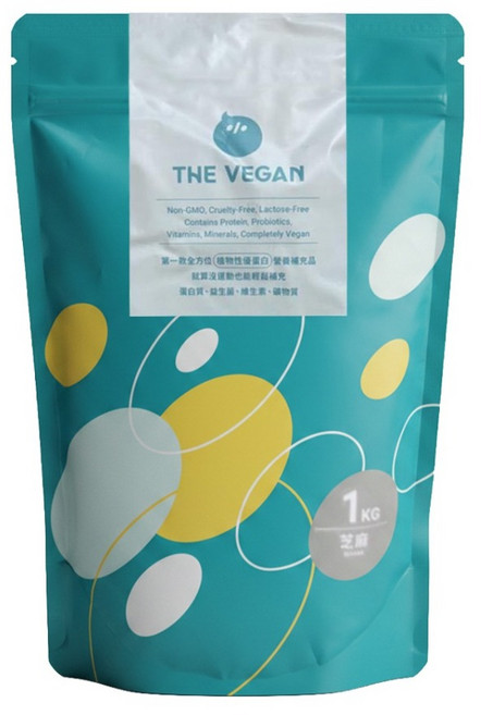 THE VEGAN 樂維根 經典植物優蛋白 芝麻, 1kg, 1個