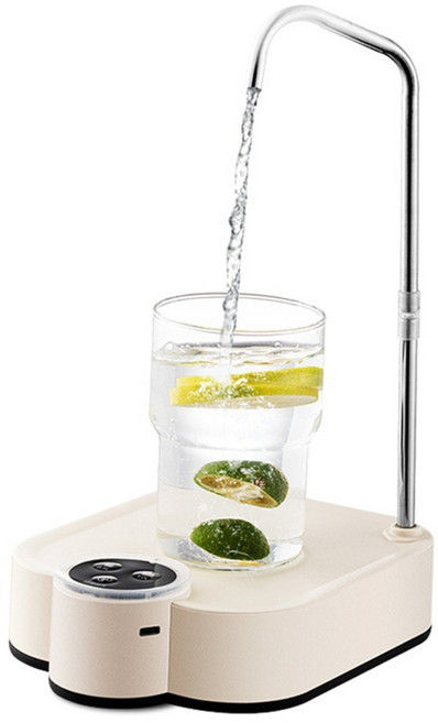 HOMIKO 智能電動抽水器 辦公室客廳移動式飲水機 桶桌兩用, 白色, 1個