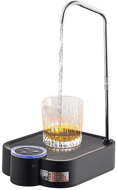 HOMIKO 智能電動抽水器 辦公室客廳移動式飲水機 桶桌兩用, 黑色, 1個