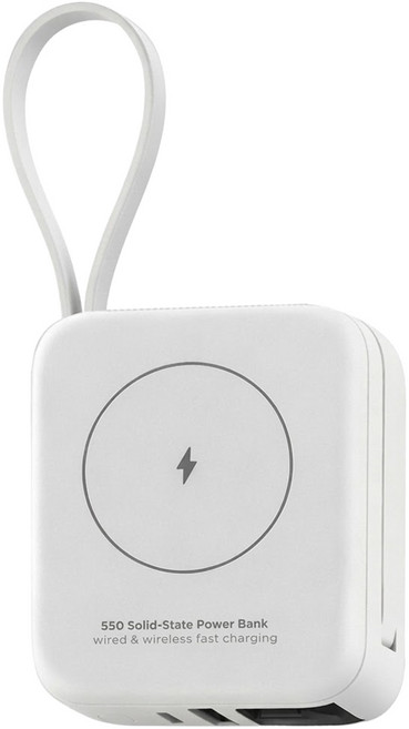 Meet Mind 七合一無線快充雙PD固態防爆行動電源 10000mAh Type-A + Type-C, 極光白, H20