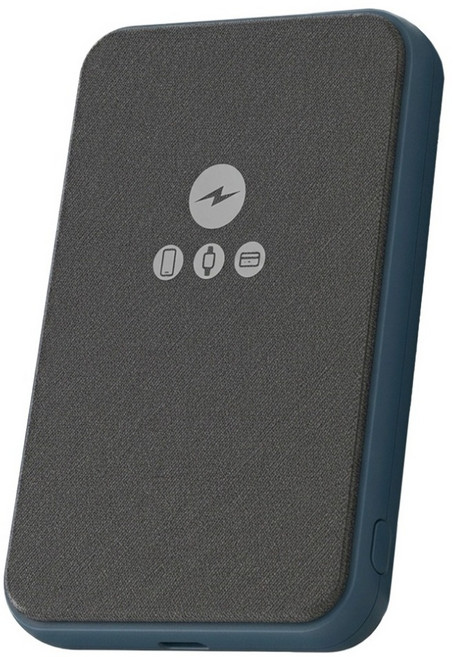 POLYBATT 超薄款磁吸三用快充行動電源 Type-C, 藍色, LT001