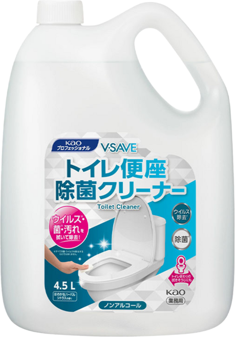 Kao 花王 V-Save 馬桶座除菌清潔劑, 1個, 4.5L
