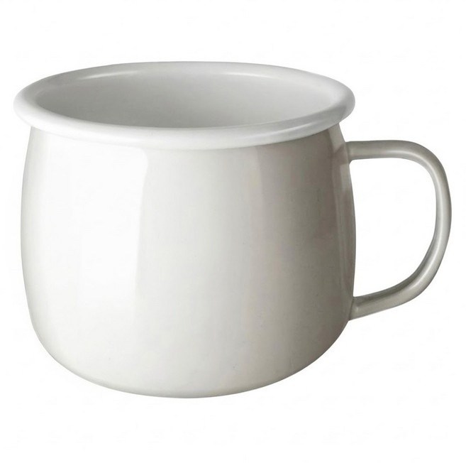 SADOMAIN 仙德曼 琺瑯口杯 SV309 400ml, 白色, 1個