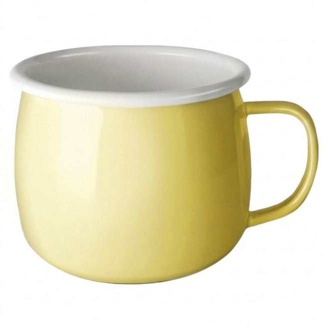 SADOMAIN 仙德曼 琺瑯口杯 SV309 400ml, 黃色, 1個