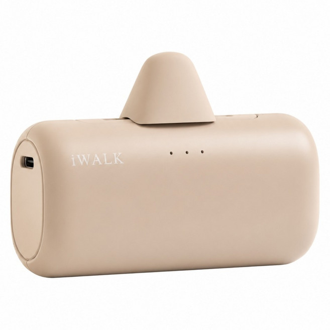 iwalk SWITCH 快切直插式行動電源 5500mAh, 奶茶色, LPS003